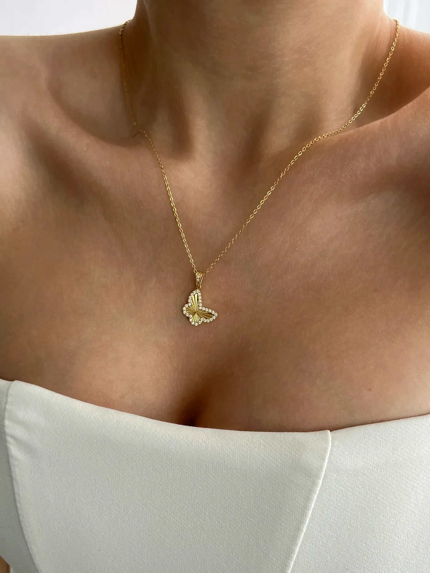 Orliya Butterfly Necklace